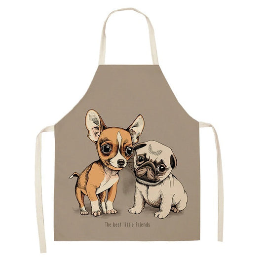 Adult and children cotton and linen apron