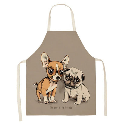 Adult and children cotton and linen apron