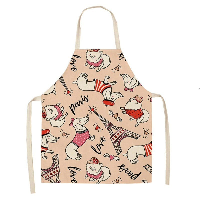 Adult and children cotton and linen apron