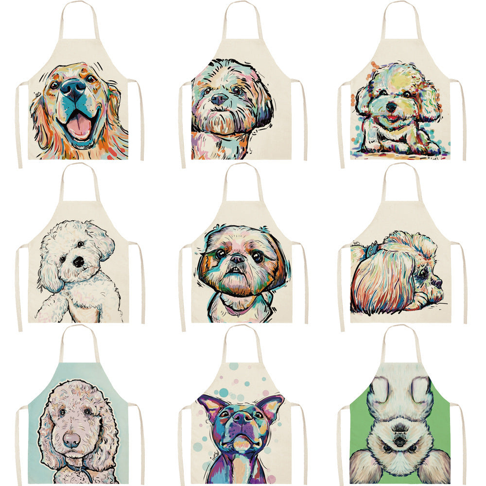 Dacron apron of dog animal series