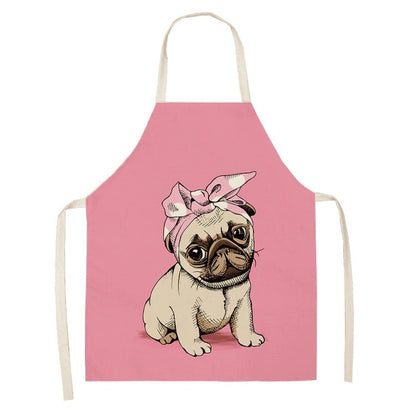 Adult and children cotton and linen apron