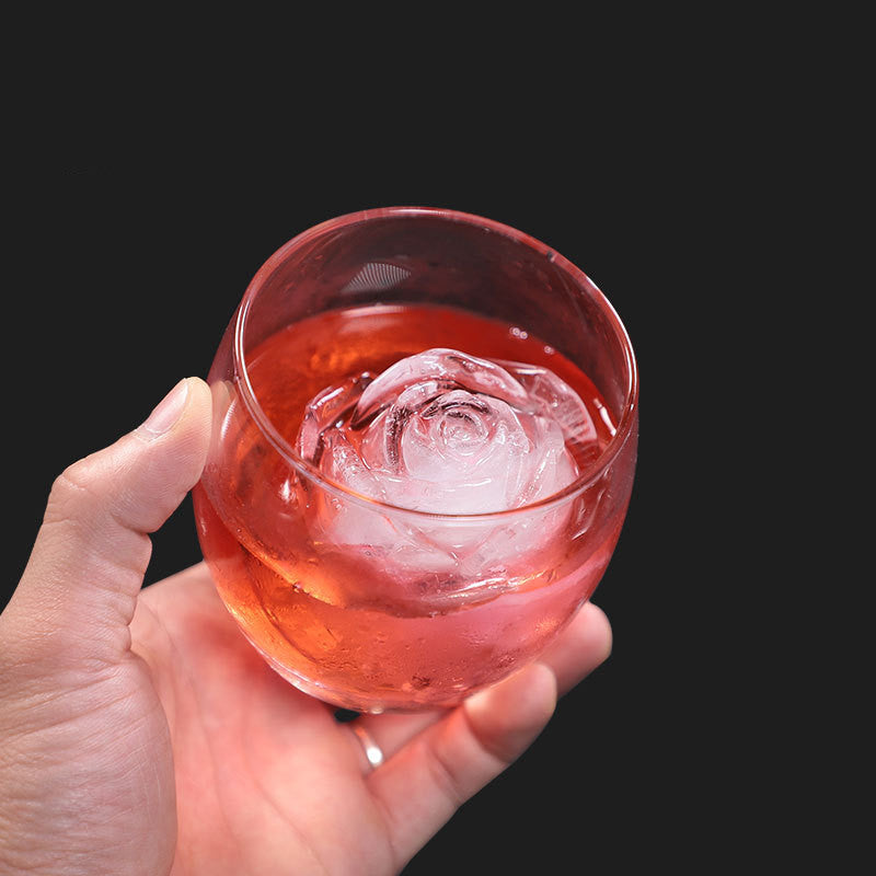 3D Large Rose Flower Food Grade Silicone Ice Molds Whisky Hockey Model Chocolate Jelly Candle Resin Clay Bar Ice Mould