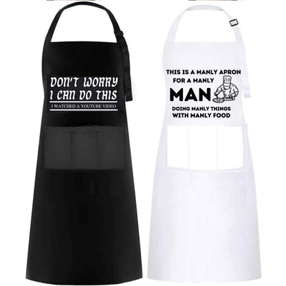 Personalized Printed Waterproof Antifouling Apron For Kitchen Household