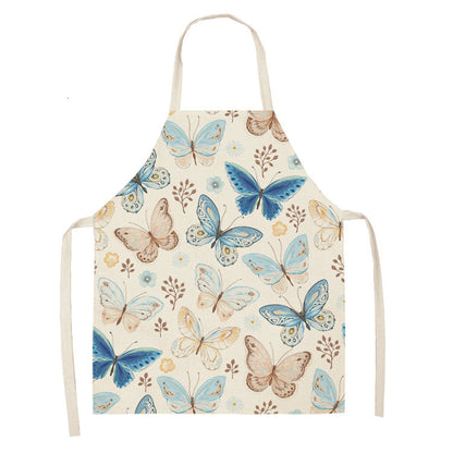 Retro Butterfly Apron New Parent-child Apron Home Cleaning Apron