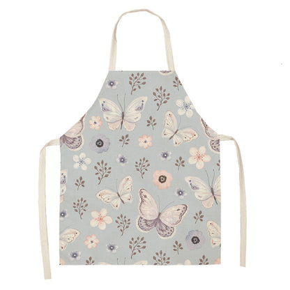 Retro Butterfly Apron New Parent-child Apron Home Cleaning Apron