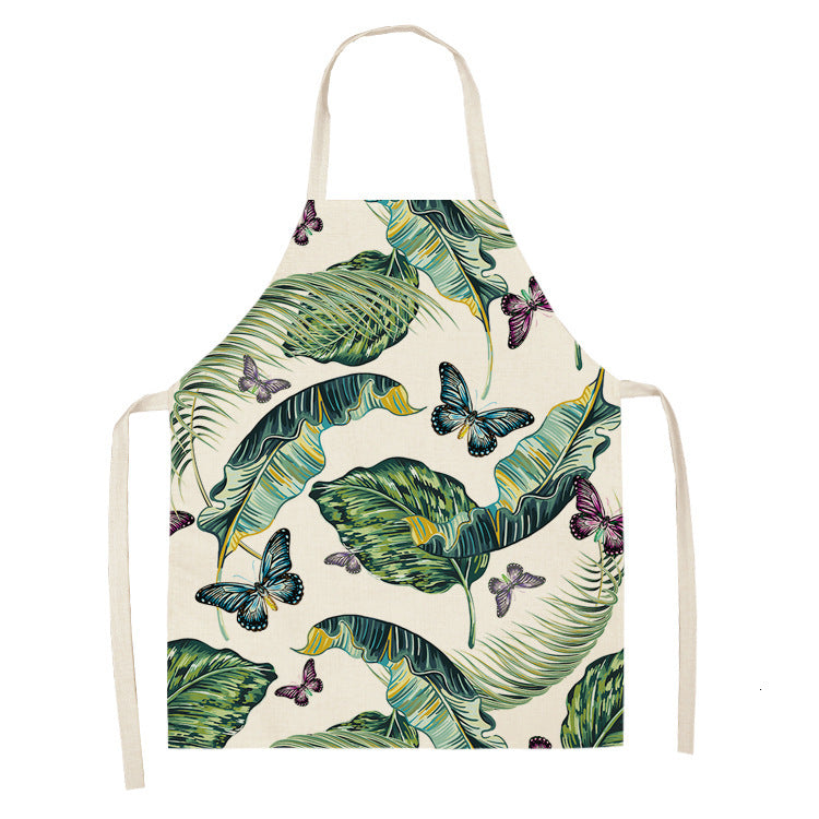 Retro Butterfly Apron New Parent-child Apron Home Cleaning Apron