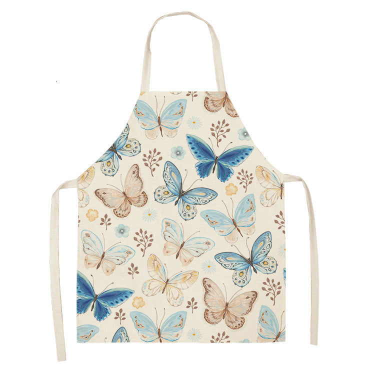 Retro Butterfly Apron New Parent-child Apron Home Cleaning Apron