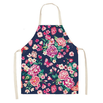 Retro Butterfly Apron New Parent-child Apron Home Cleaning Apron