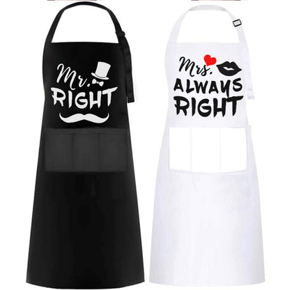 Personalized Printed Waterproof Antifouling Apron For Kitchen Household