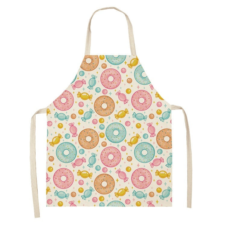 Kitchen Oil Proof Creative Ice Cream Printed Apron