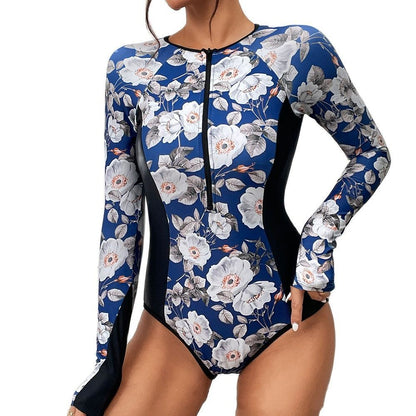 Surfing Suit Sunscreen Swimsuit Printing