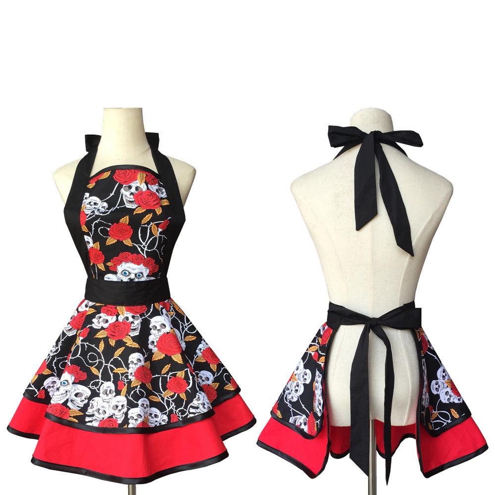 Female Kitchen Cooking Painting Work Baking Apron