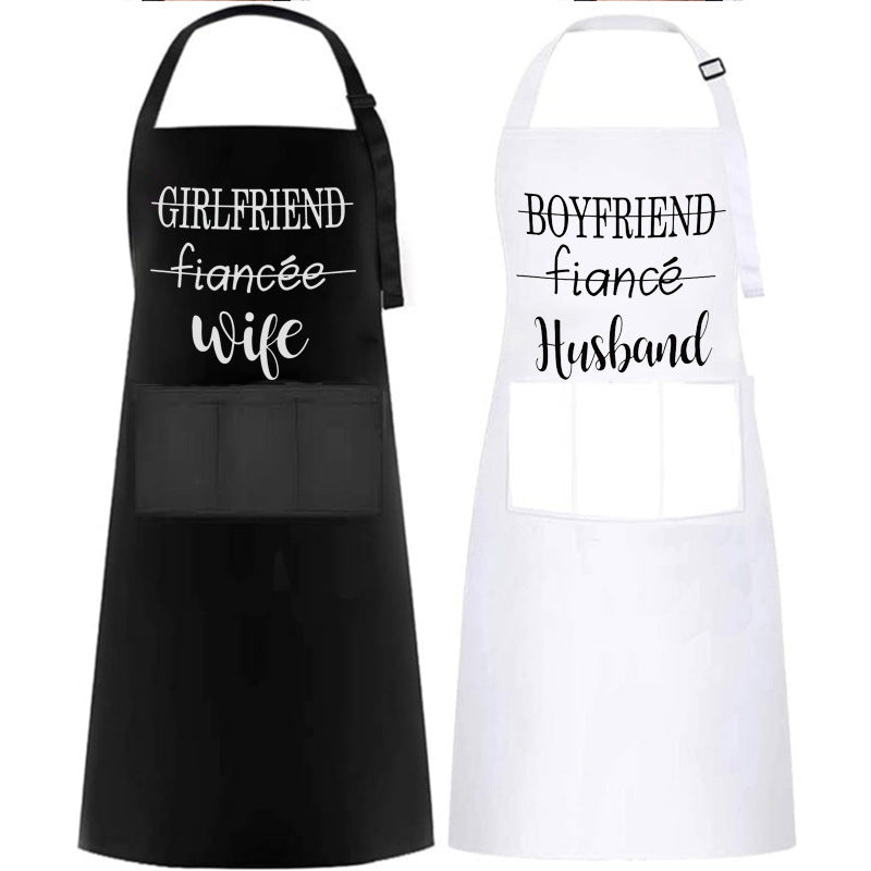 Personalized Printed Waterproof Antifouling Apron For Kitchen Household