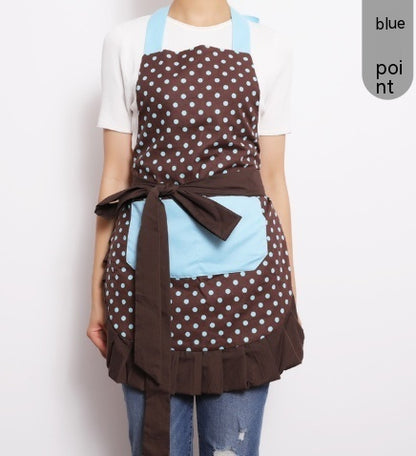 Printed Apron Antifouling Supermarket Overalls Women's Kitchen