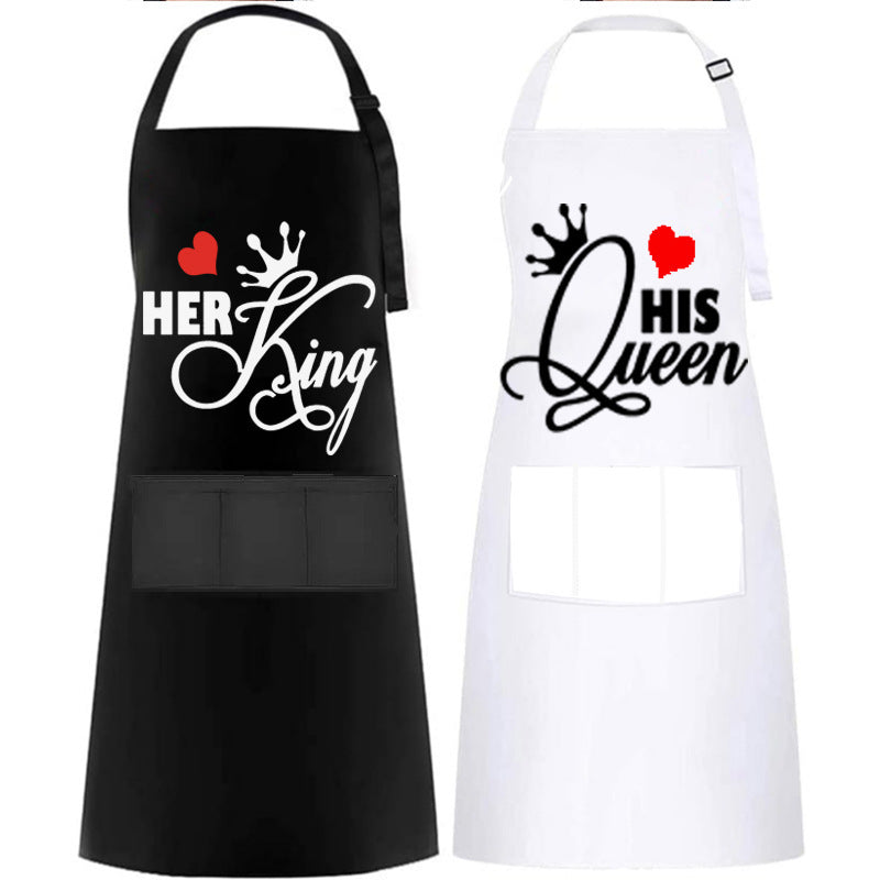 Personalized Printed Waterproof Antifouling Apron For Kitchen Household