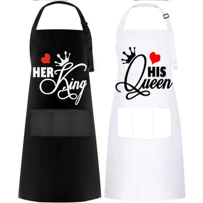 Personalized Printed Waterproof Antifouling Apron For Kitchen Household