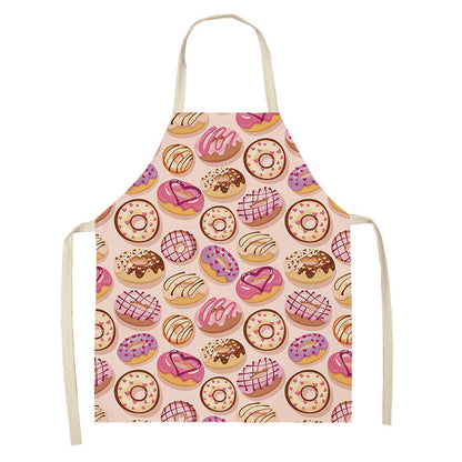 Kitchen Oil Proof Creative Ice Cream Printed Apron