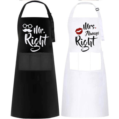 Personalized Printed Waterproof Antifouling Apron For Kitchen Household