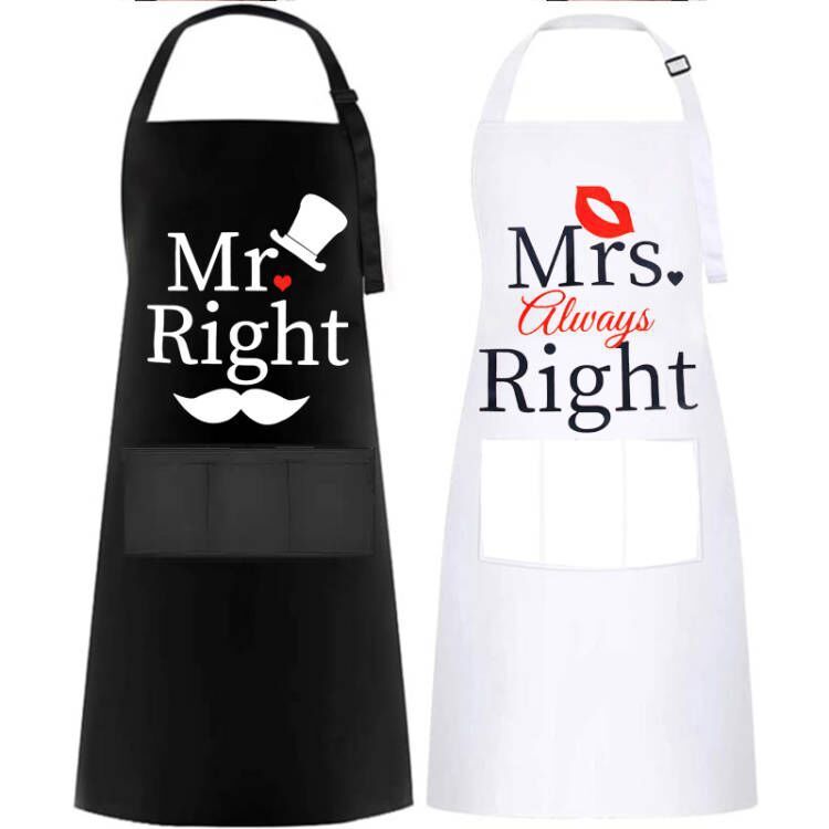 Personalized Printed Waterproof Antifouling Apron For Kitchen Household