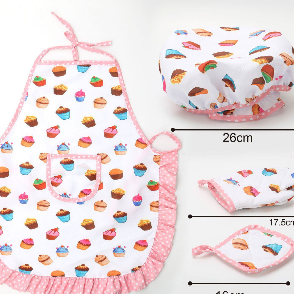 Children's Kitchen Set Baking Tool Cake Apron