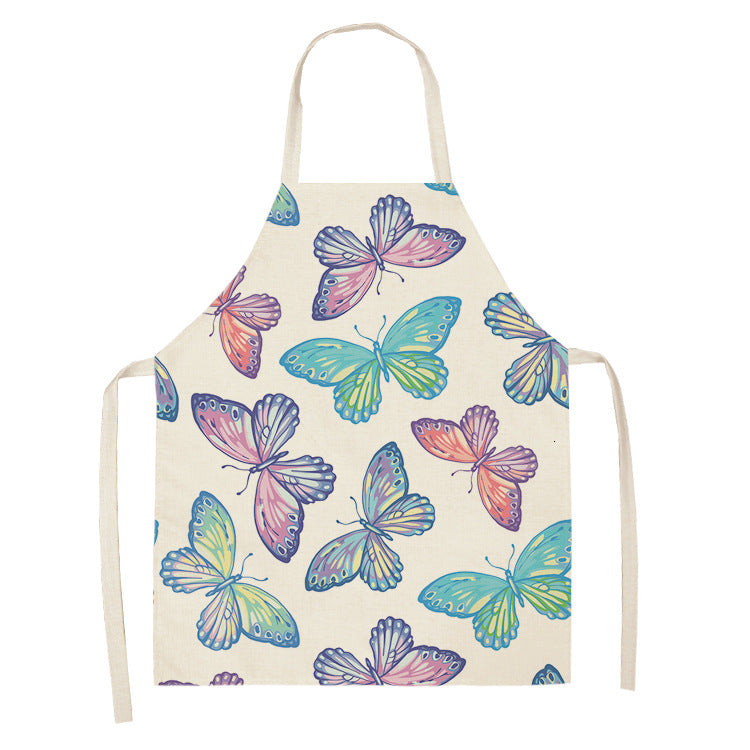 Retro Butterfly Apron New Parent-child Apron Home Cleaning Apron