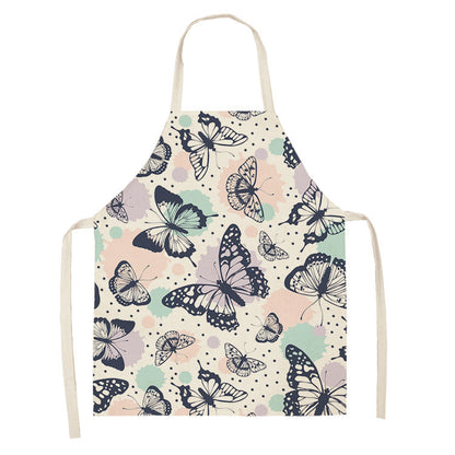 Retro Butterfly Apron New Parent-child Apron Home Cleaning Apron