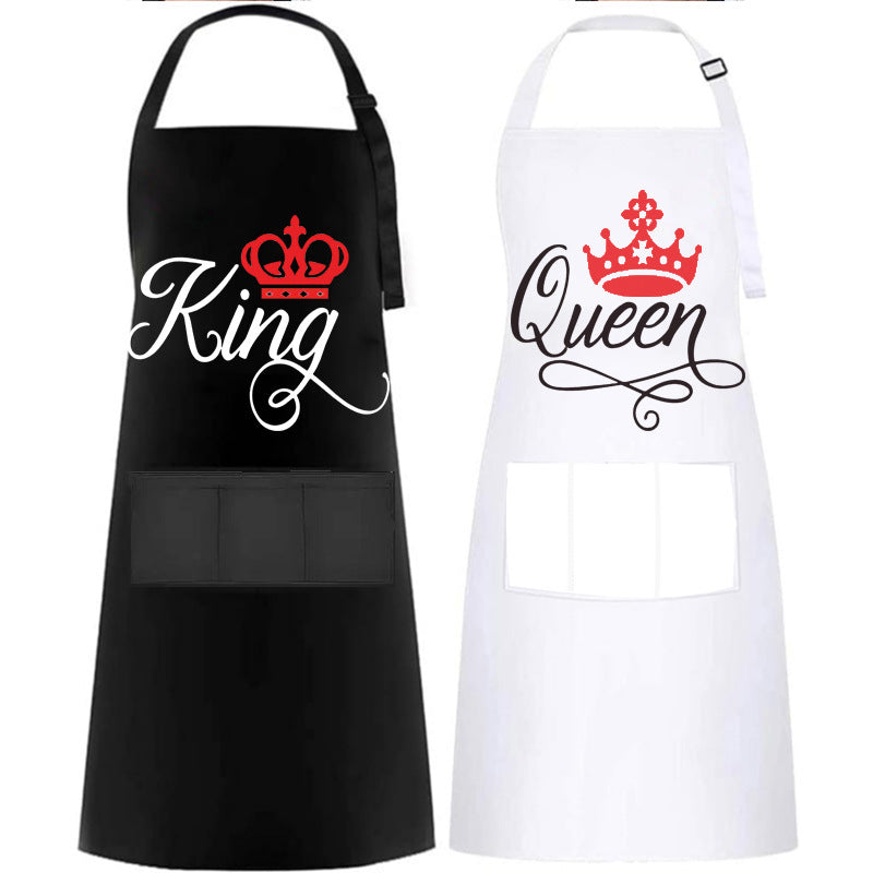 Personalized Printed Waterproof Antifouling Apron For Kitchen Household
