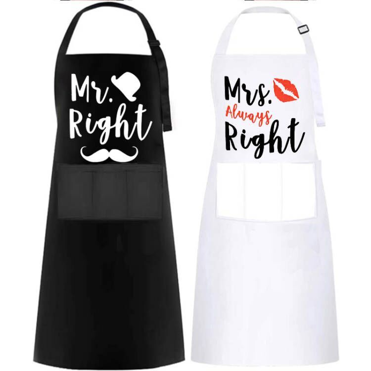 Personalized Printed Waterproof Antifouling Apron For Kitchen Household