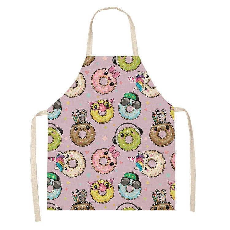 Kitchen Oil Proof Creative Ice Cream Printed Apron