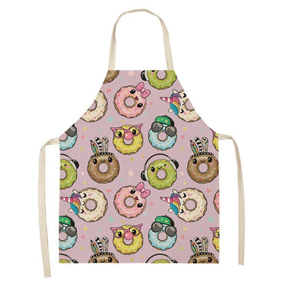 Kitchen Oil Proof Creative Ice Cream Printed Apron