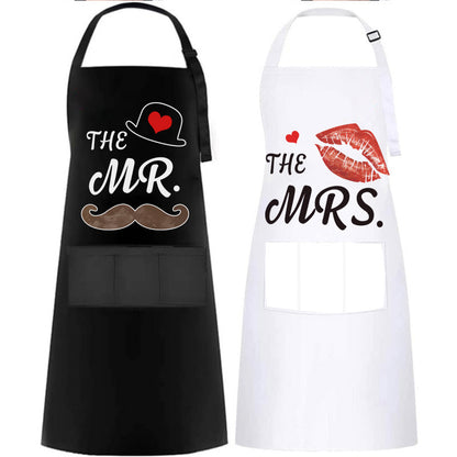 Personalized Printed Waterproof Antifouling Apron For Kitchen Household